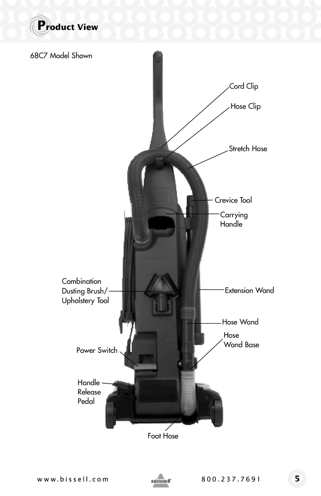 Bissell 12B1, 68C7 warranty Product View 