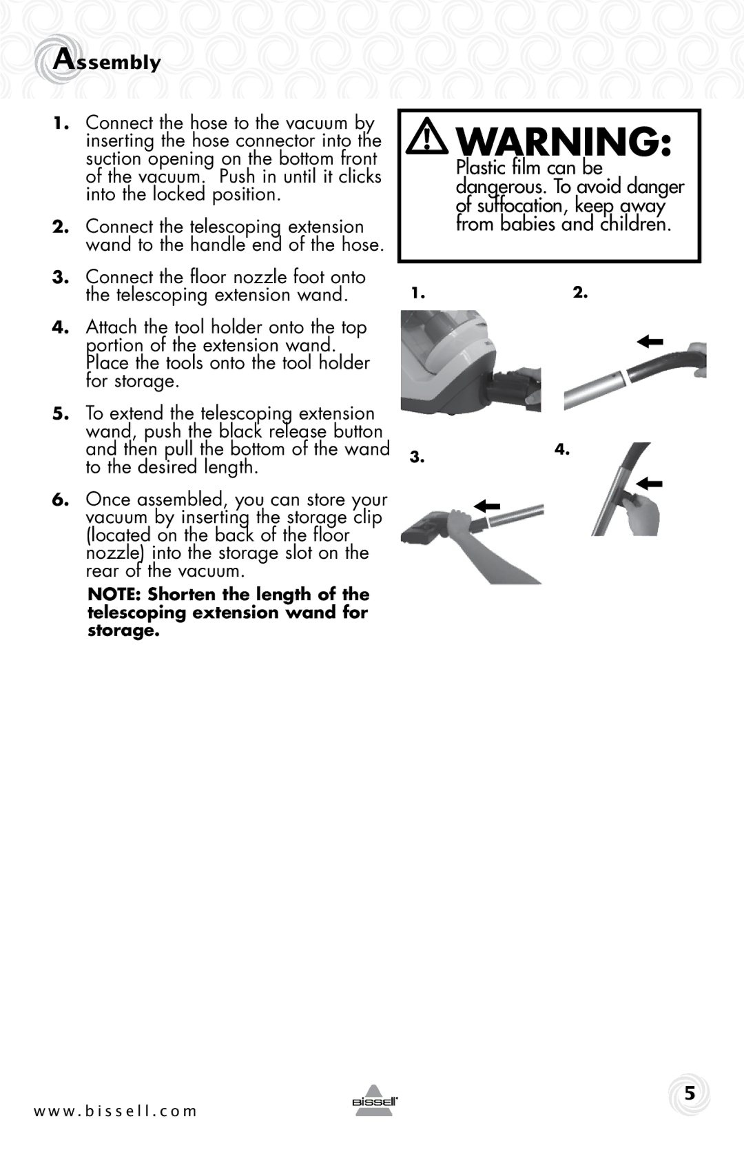 Bissell 68Z3 warranty Assembly 