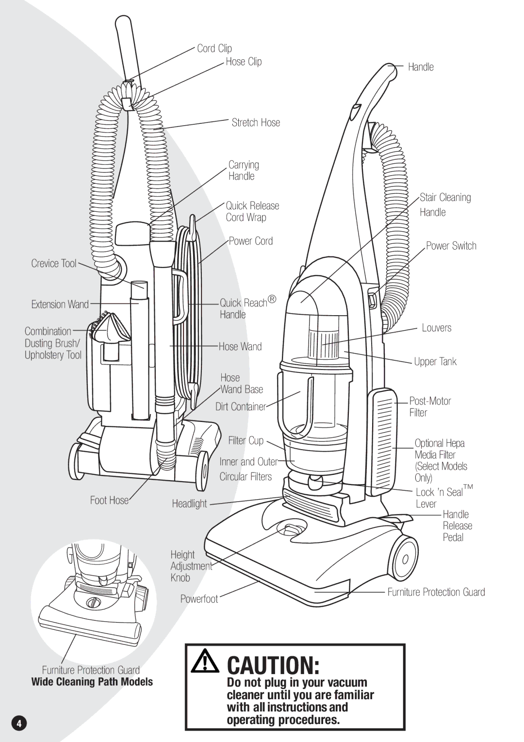 Bissell 73G8, 20Q9 warranty Lock ’n Seal Lever 