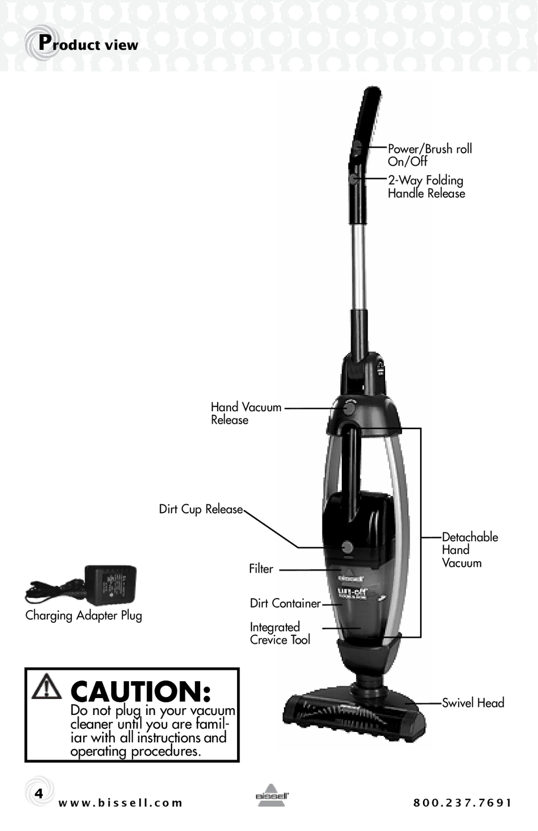 Bissell 53Y8, 75Q3, 29H3 warranty Product view 