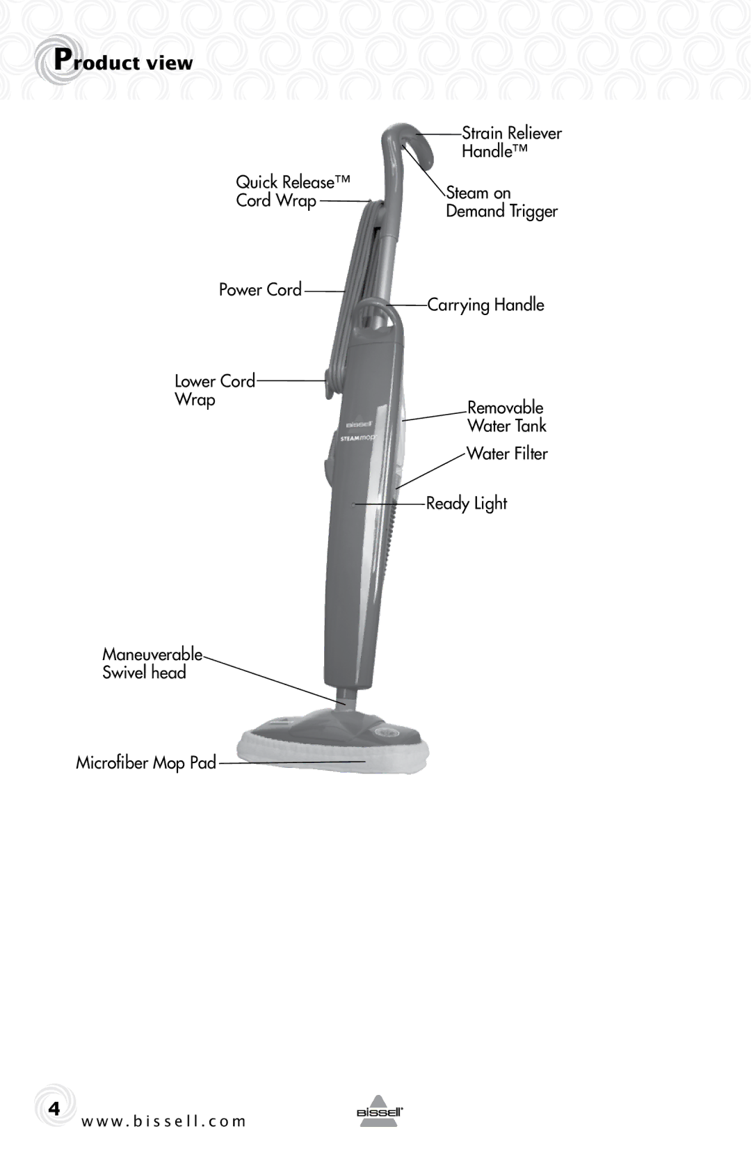 Bissell 90T1 warranty Product view 