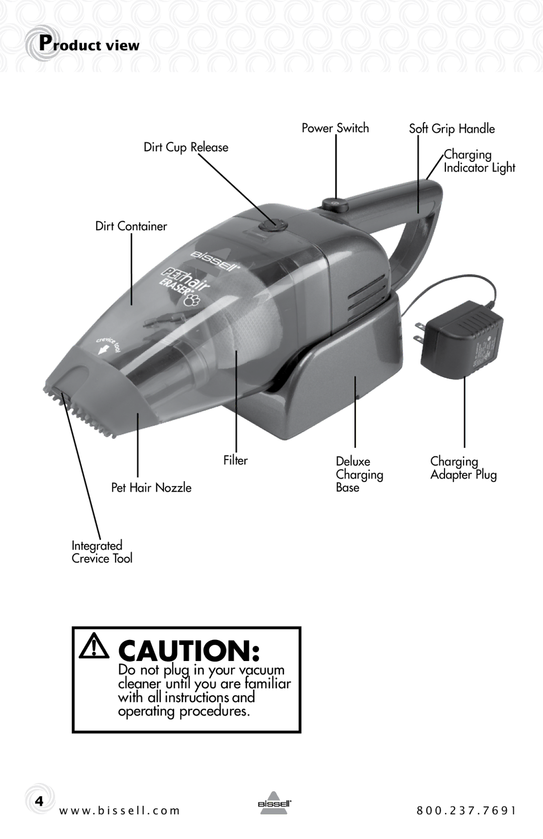 Bissell 94V5 warranty Product view 