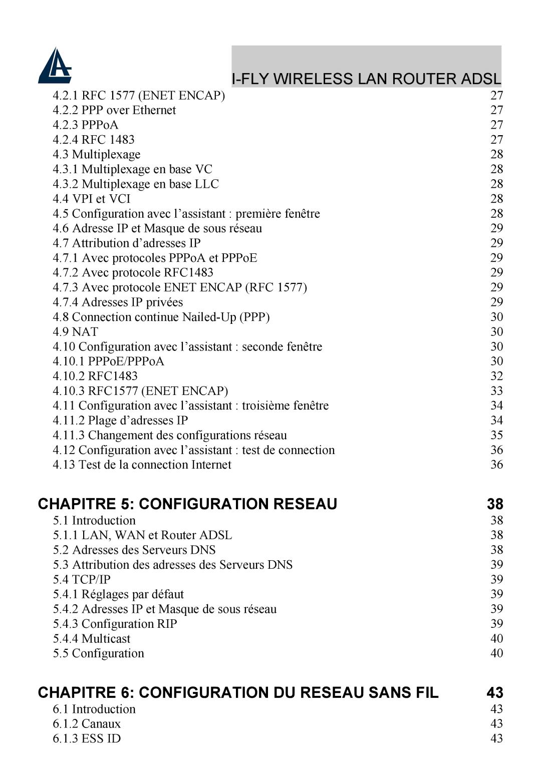 Bissell A02-WRA2-11B manual Chapitre 5 Configuration Reseau 