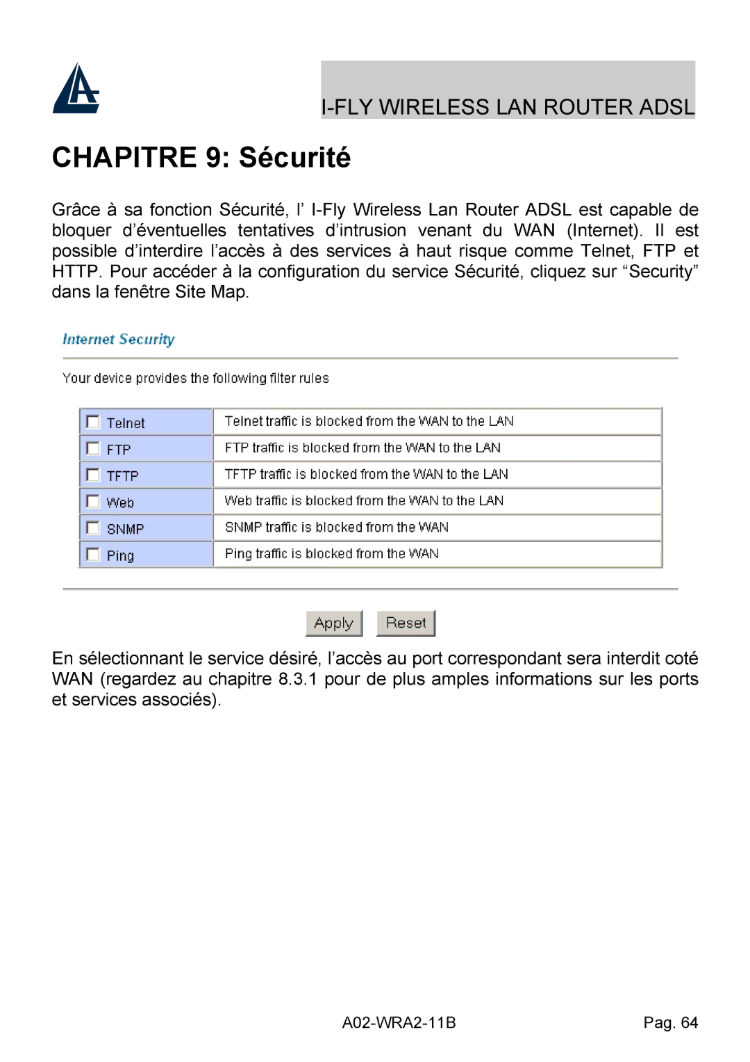 Bissell A02-WRA2-11B manual Chapitre 9 Sécurité 