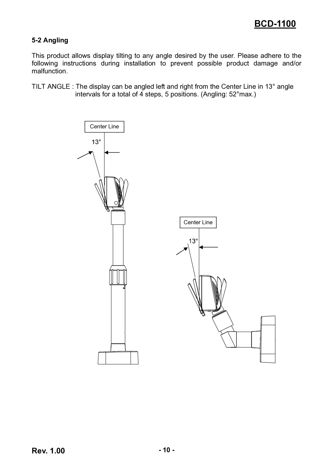 BIXOLON BCD-1100 user manual Angling 