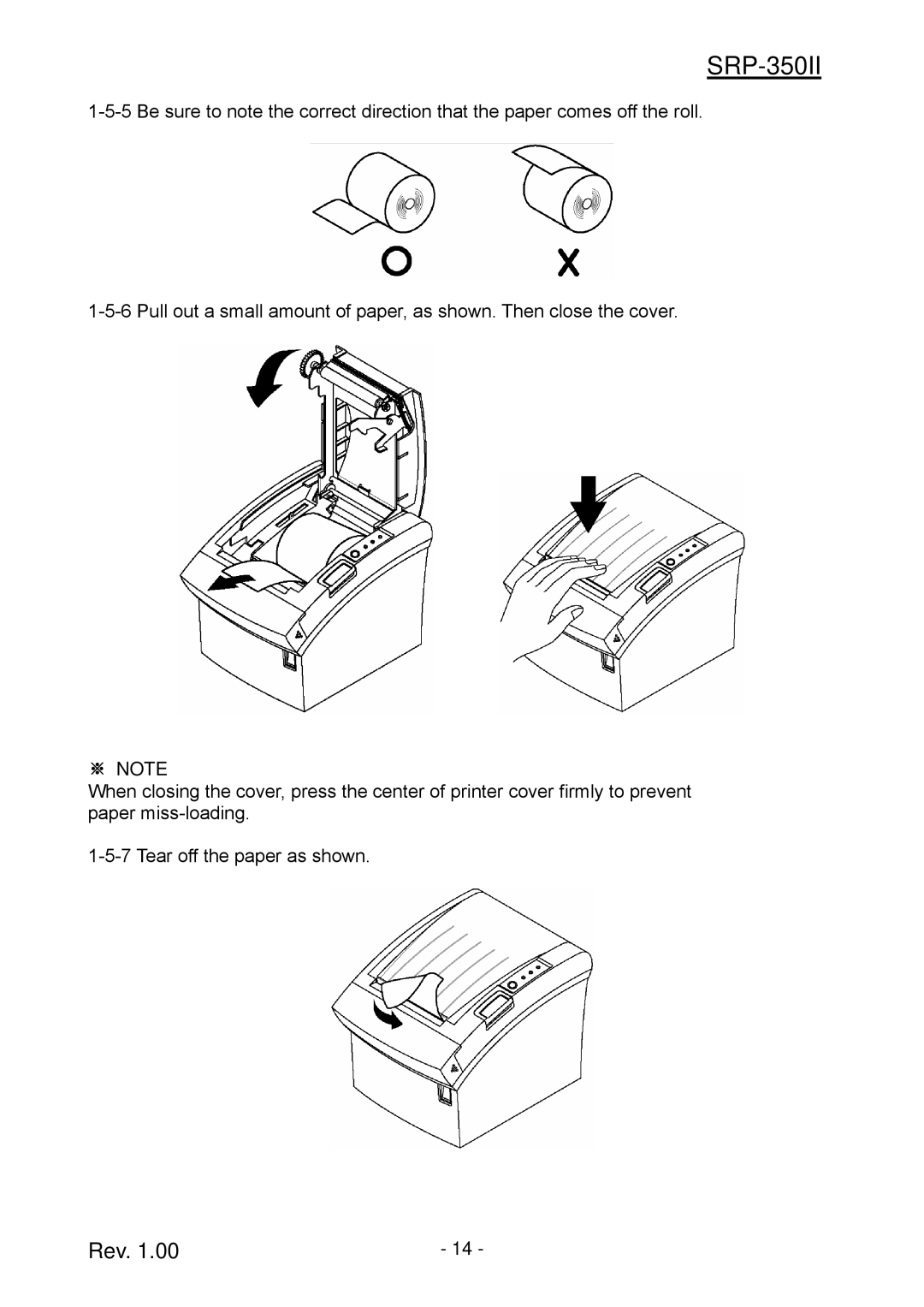 BIXOLON SRP-350II user manual 