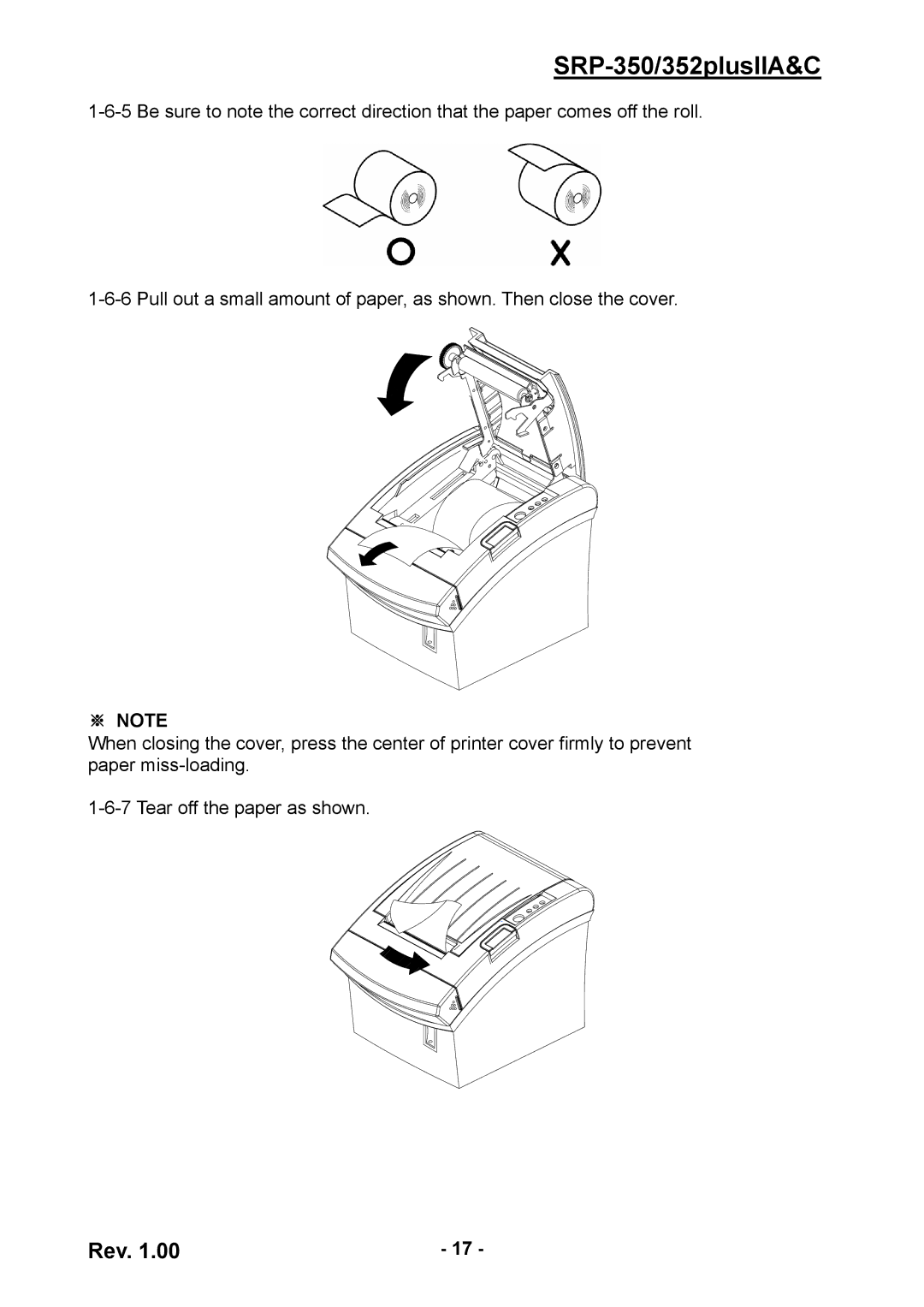 BIXOLON SRP-352 user manual SRP-350/352plusIIA&C 