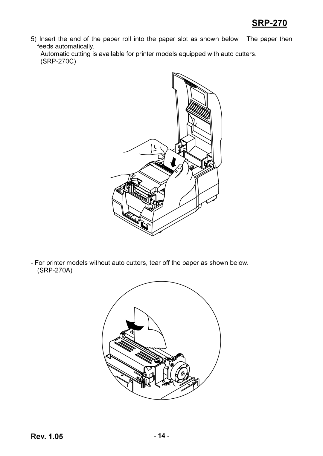 BIXOLON SRP270CPG user manual SRP-270 