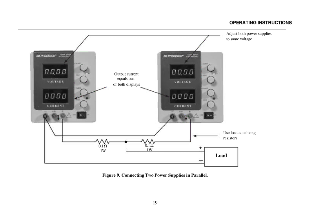 B&K 0-30V, 0-3A instruction manual Load 