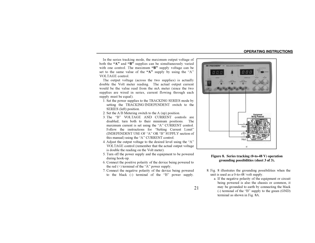 B&K 1652, 1651A instruction manual Operating Instructions 