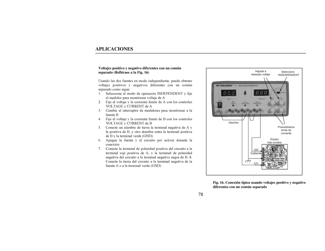 B&K 1651A, 1652 instruction manual Aplicaciones 