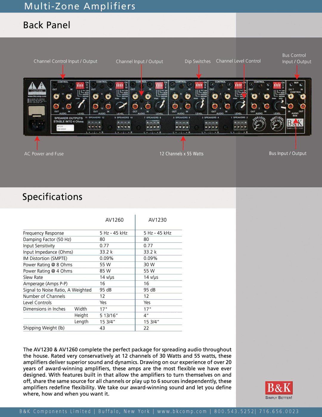 B&K AV1230 manual 