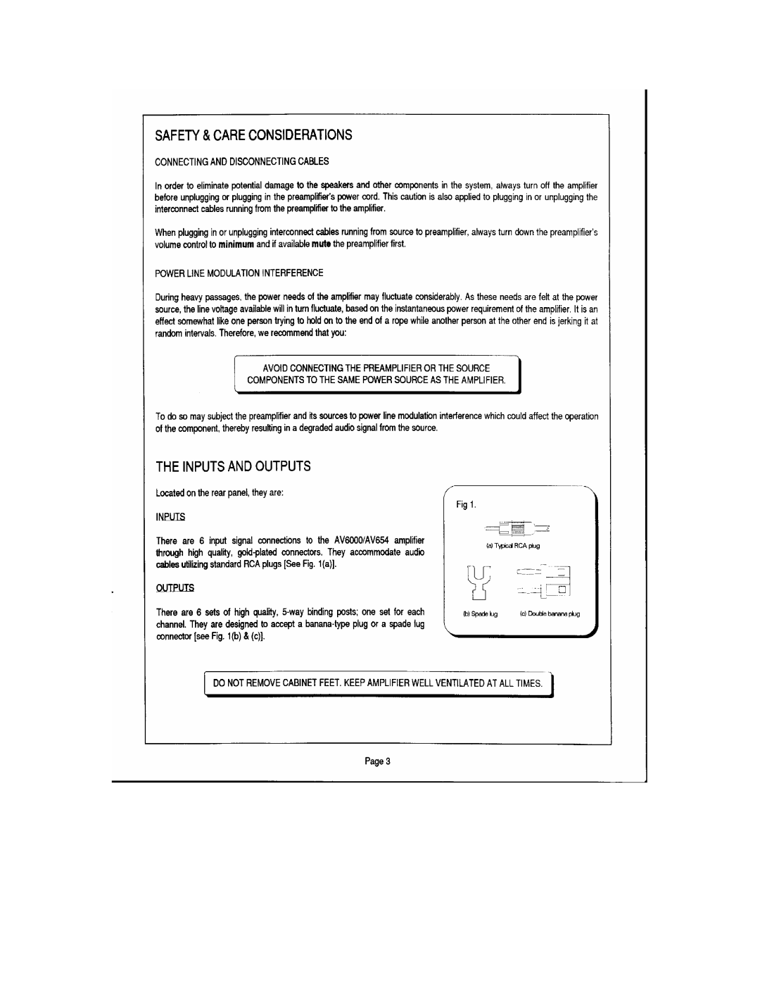 B&K AV5000, AV6000/654 manual 