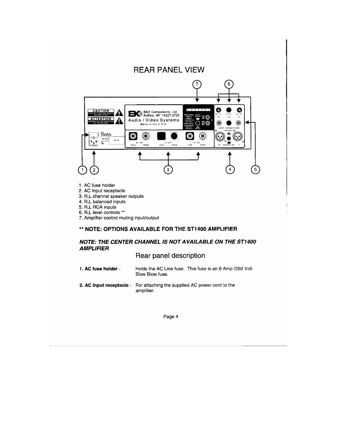 B&K ST1400 manual 