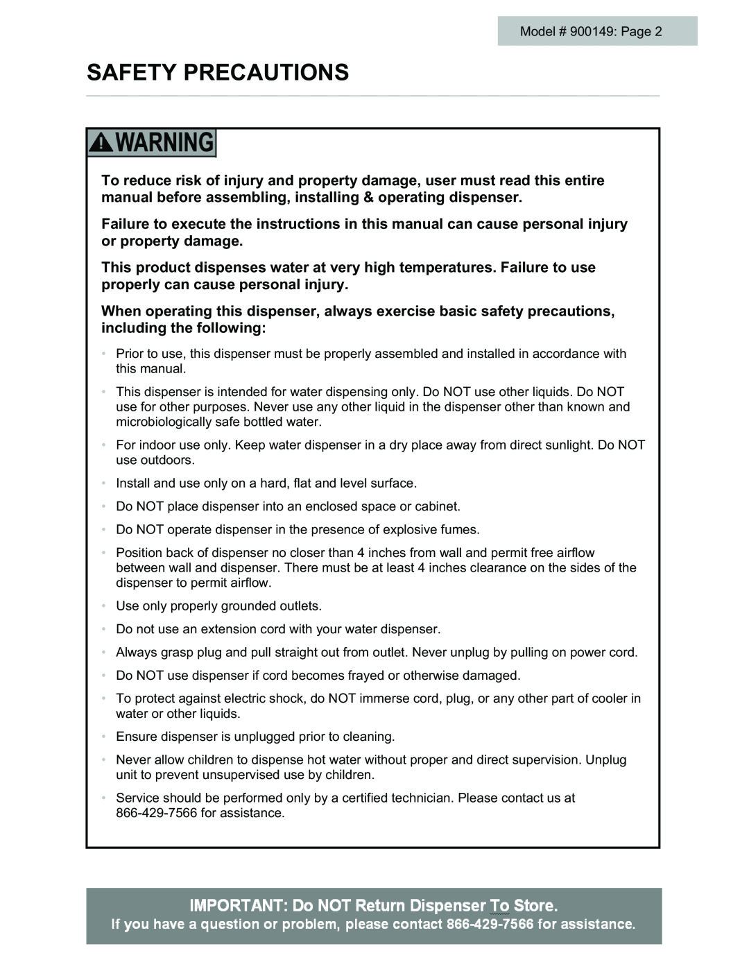 Black & Decker # 900149 user manual Safety Precautions 