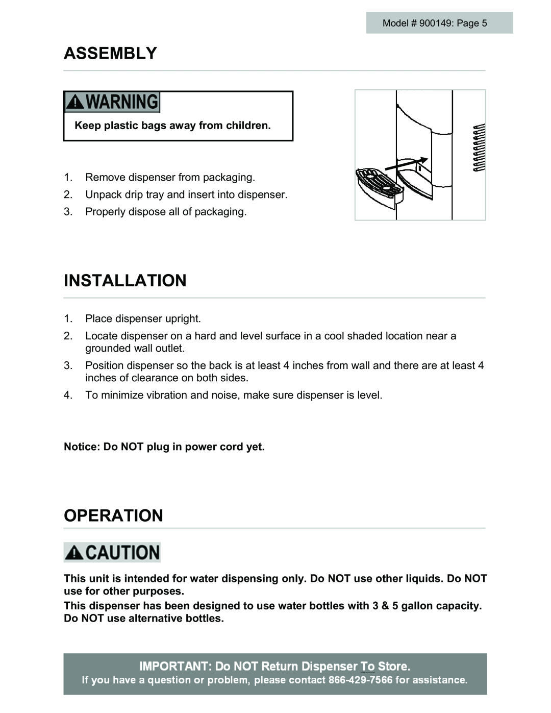 Black & Decker # 900149 user manual Assembly, Installation, Operation 