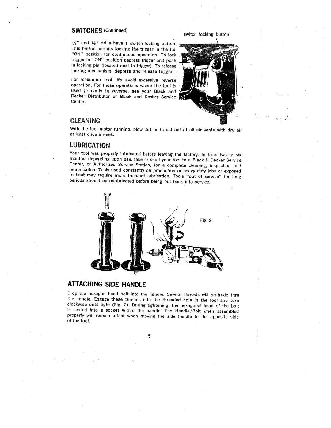 Black & Decker 1335-09, 1338-09, 1345-09, 1339-09, 1190-21, 1348-09, 1070-09, 1190-09, 1070-21 manual 