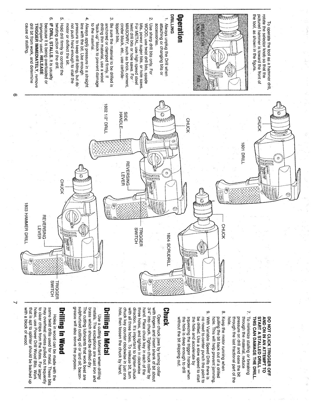 Black & Decker 1802, 1804, 1803, 1801 manual 