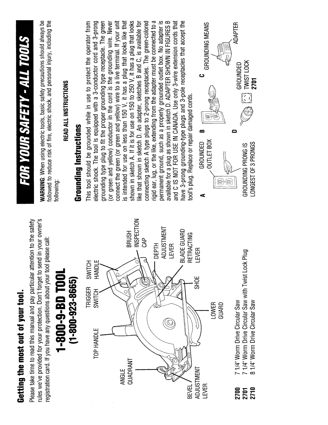 Black & Decker 2710, 2700, 2701 manual 