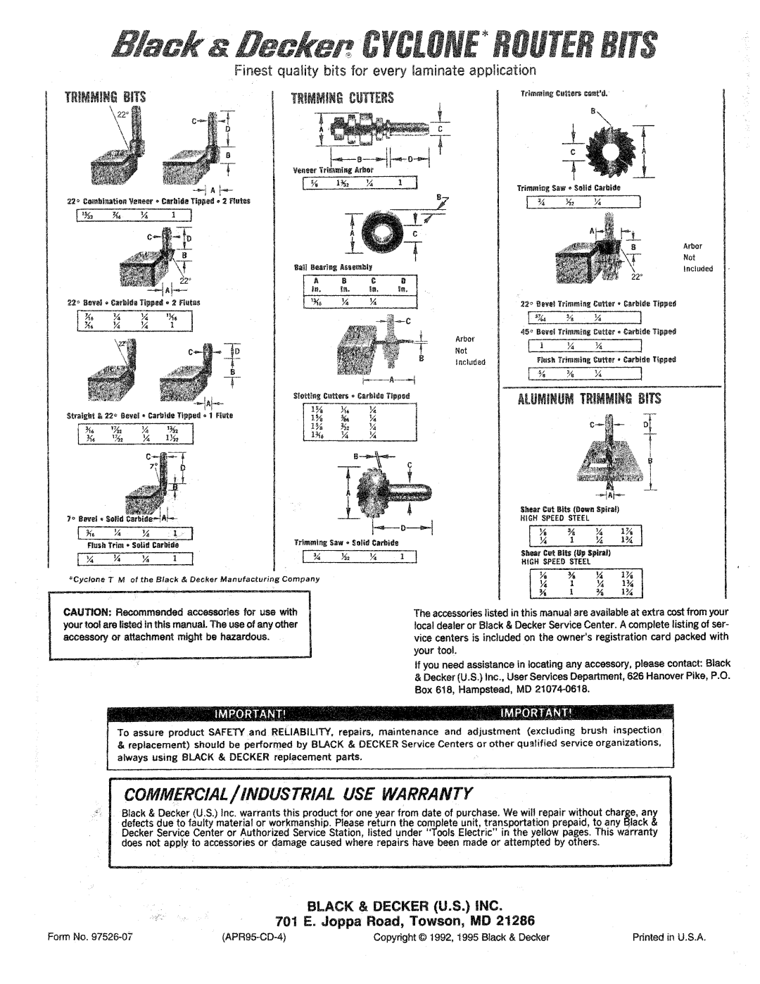 Black & Decker 3265 manual 