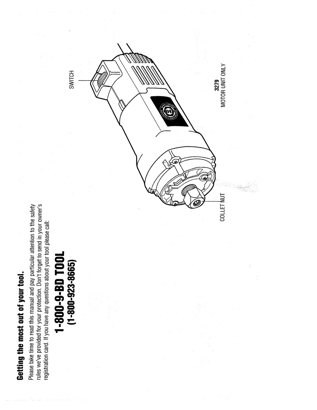 Black & Decker 3271, 3272, 3279, 3282, 3280, 3270 manual 