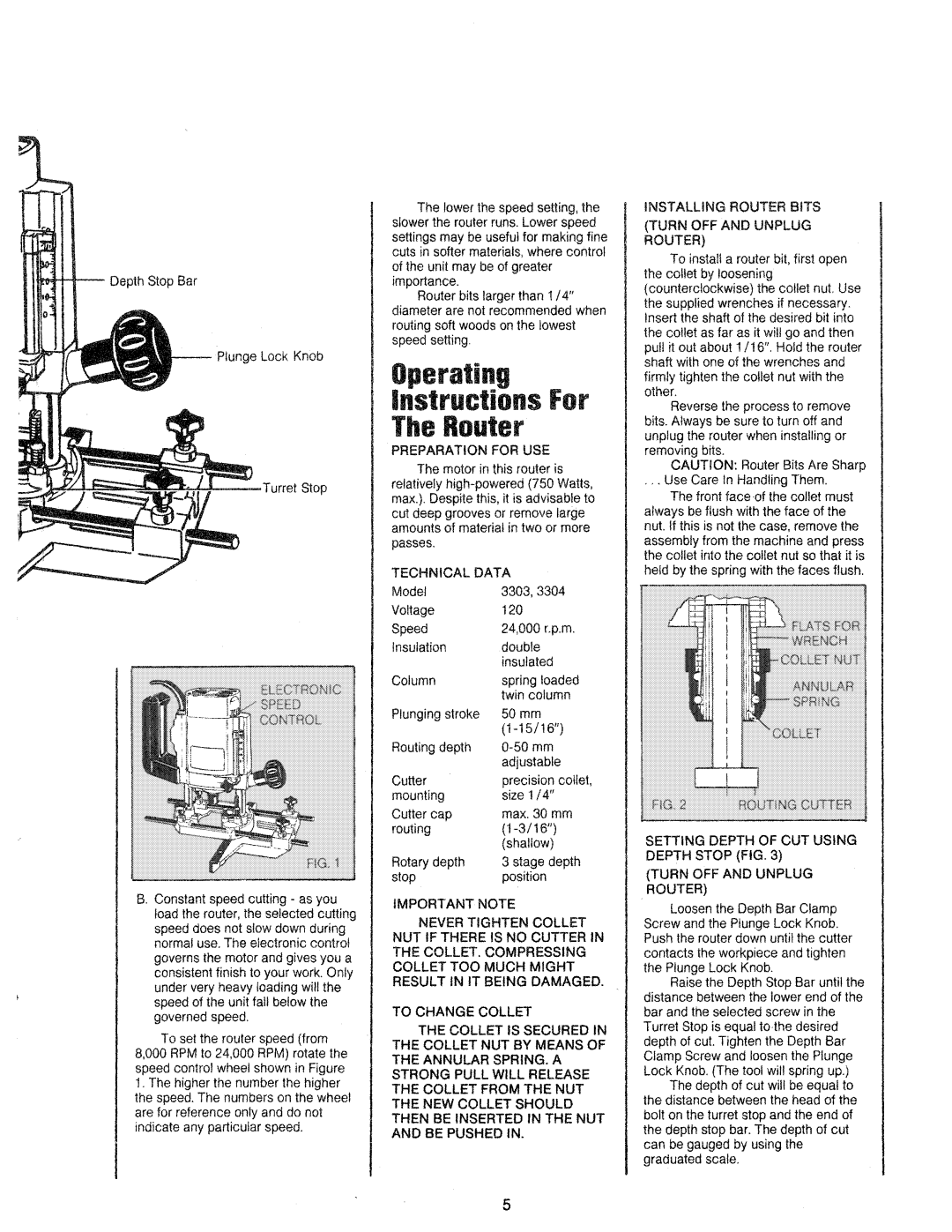 Black & Decker 3304, 3303 manual 