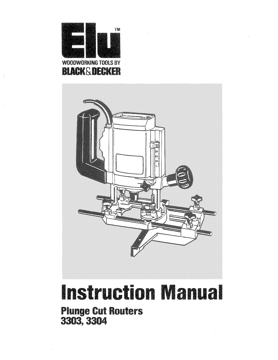 Black & Decker 3304, 3303 manual 