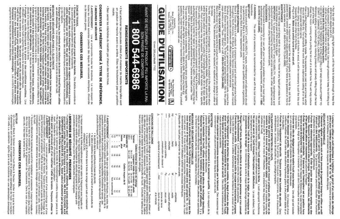 Black & Decker 386869-01 manual 