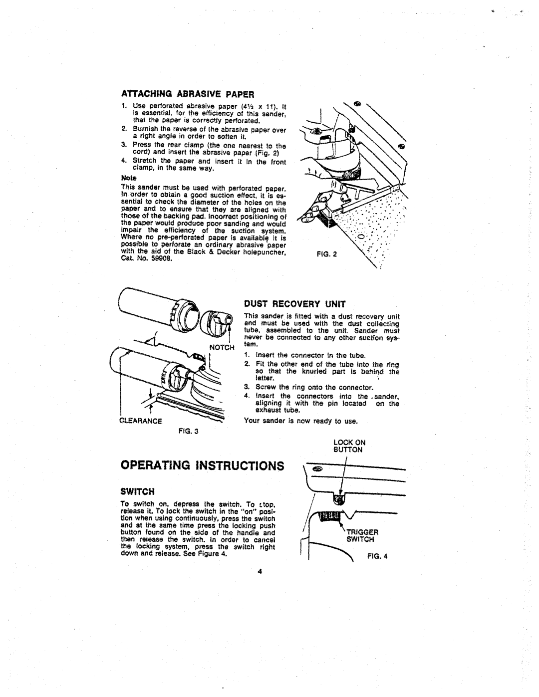 Black & Decker 4020-10 manual 