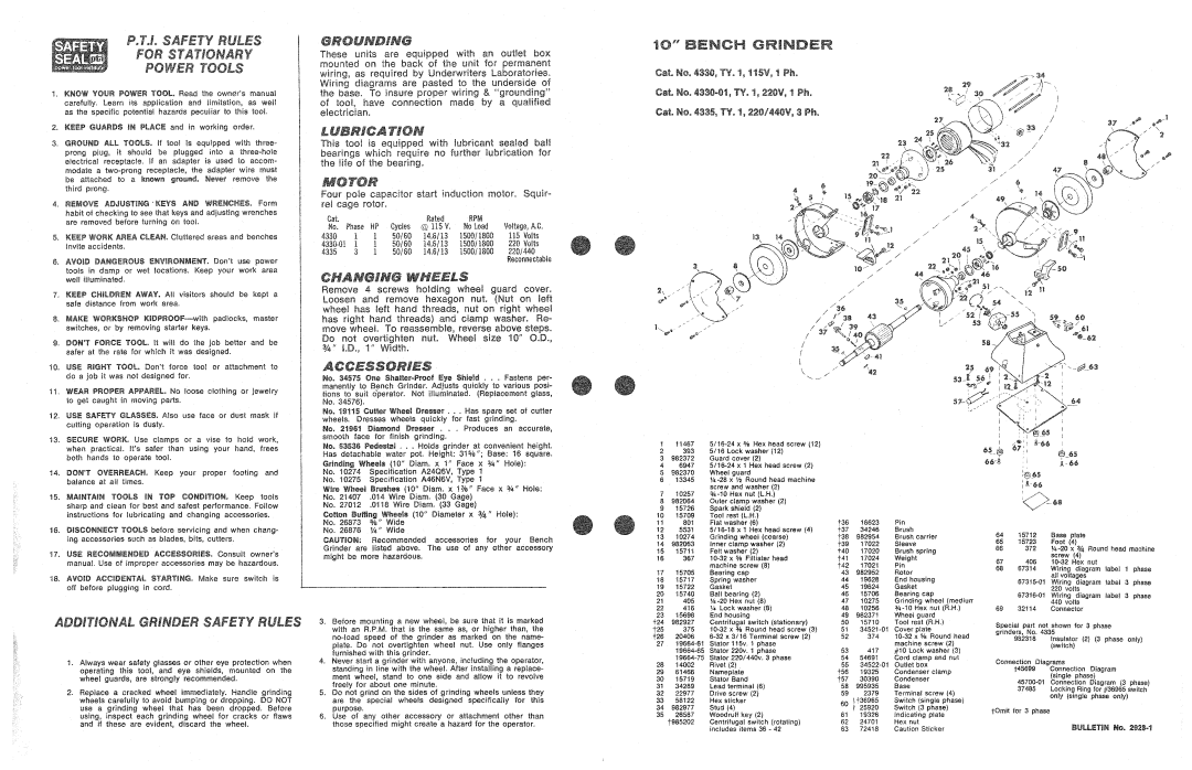 Black & Decker 2928-1, 4335, 4330-01 manual 