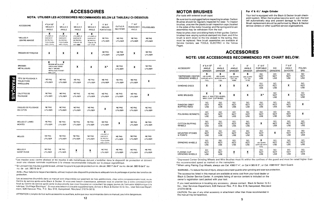 Black & Decker 446033 manual 