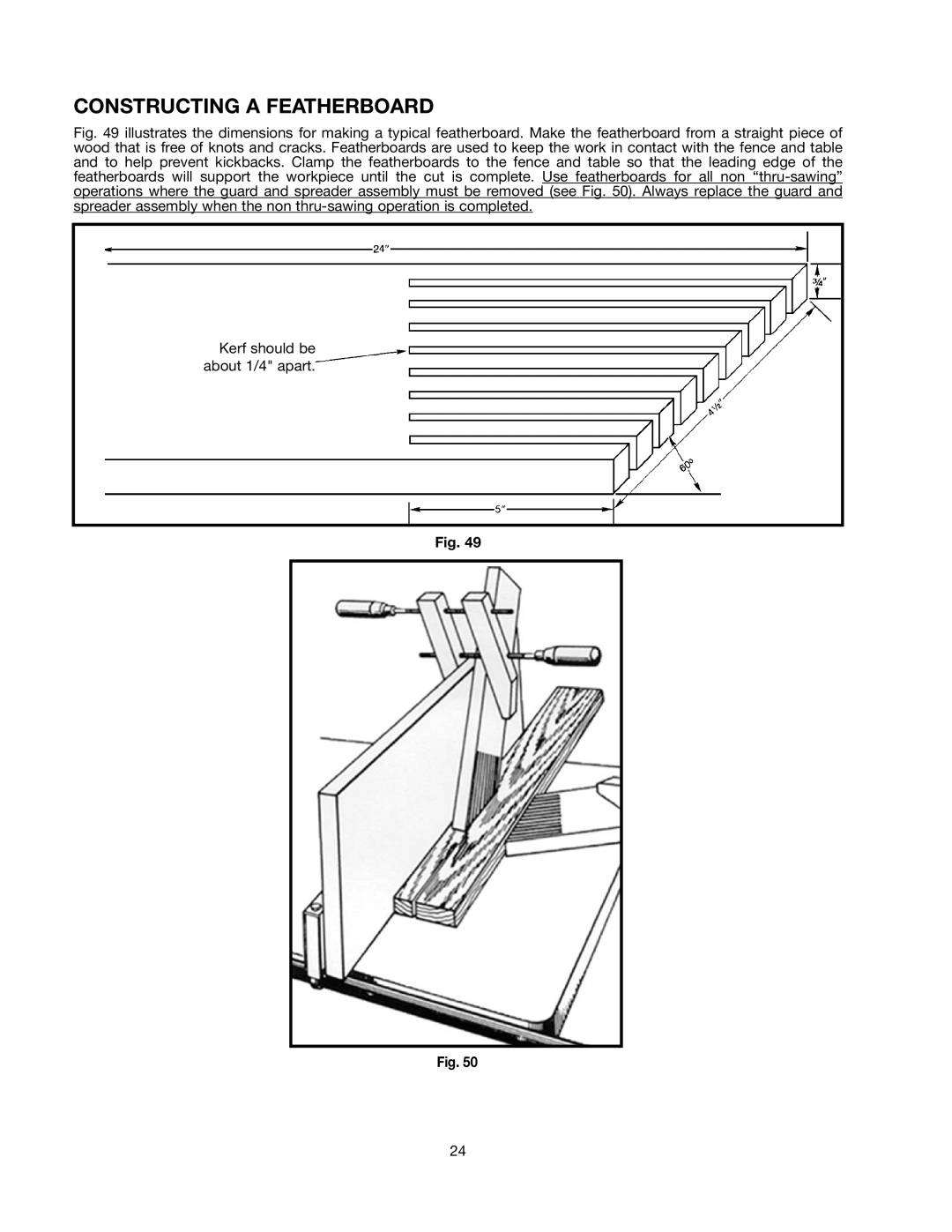 Black & Decker 489051-00 instruction manual Constructing a Featherboard 