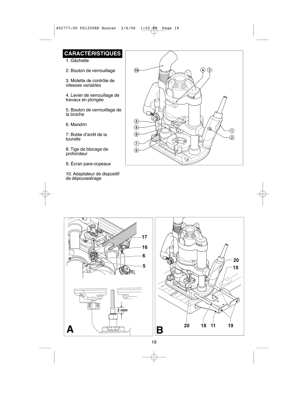 Black & Decker 492777-00 instruction manual Caractéristiques 