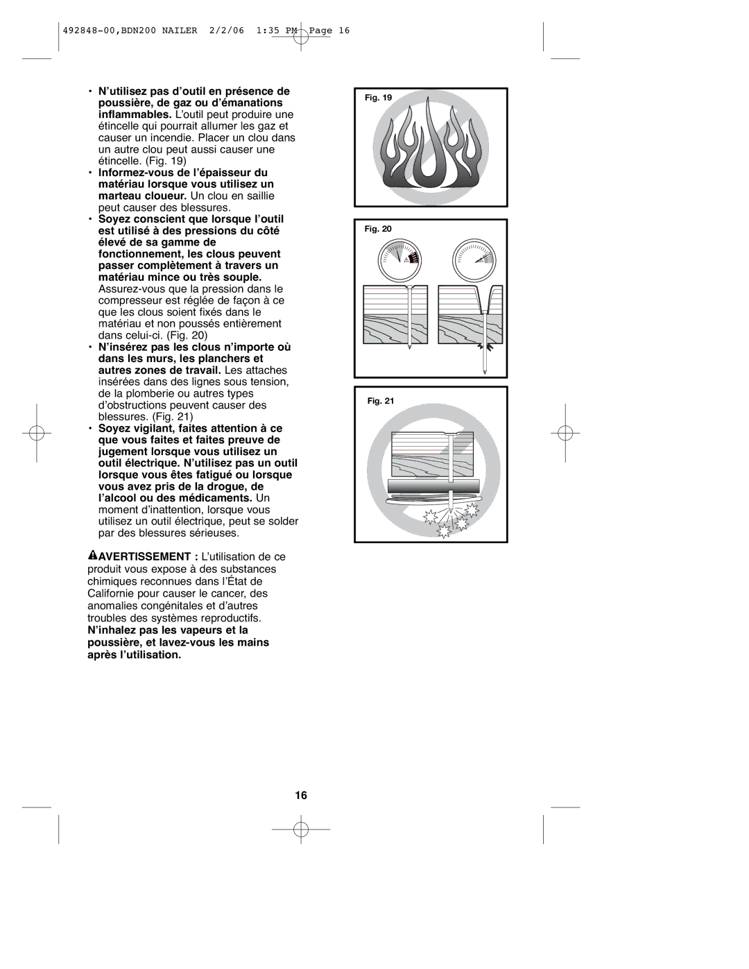 Black & Decker instruction manual 492848-00,BDN200 Nailer 2/2/06 135 PM 