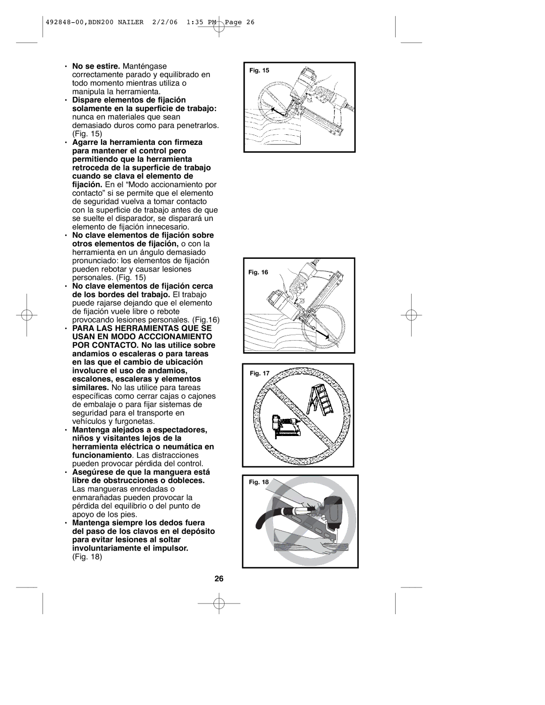 Black & Decker instruction manual 492848-00,BDN200 Nailer 2/2/06 135 PM 