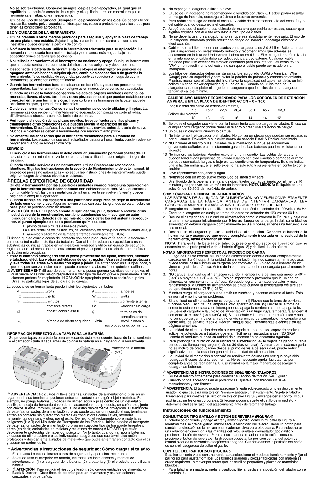 Black & Decker 5146471-01 instruction manual Reglas Específicas DE Seguridad, Instrucciones de funcionamiento 