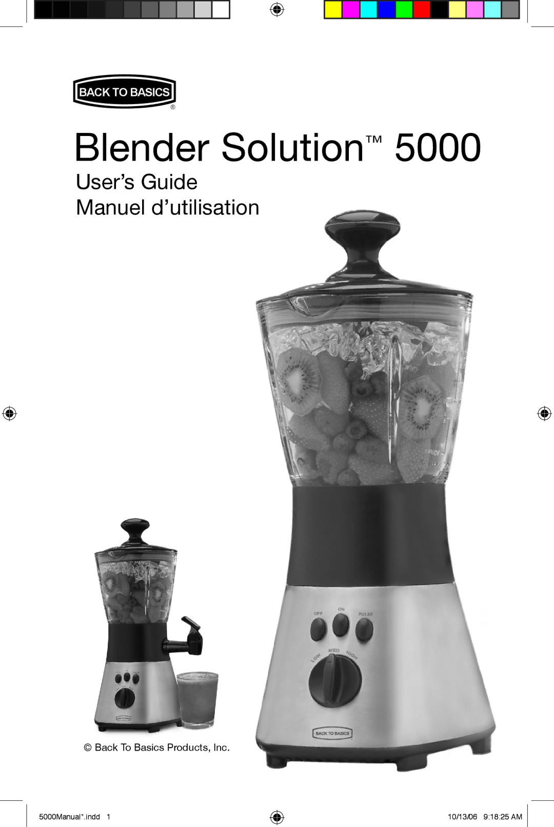 Black & Decker 5500 manuel dutilisation Blender Solution 