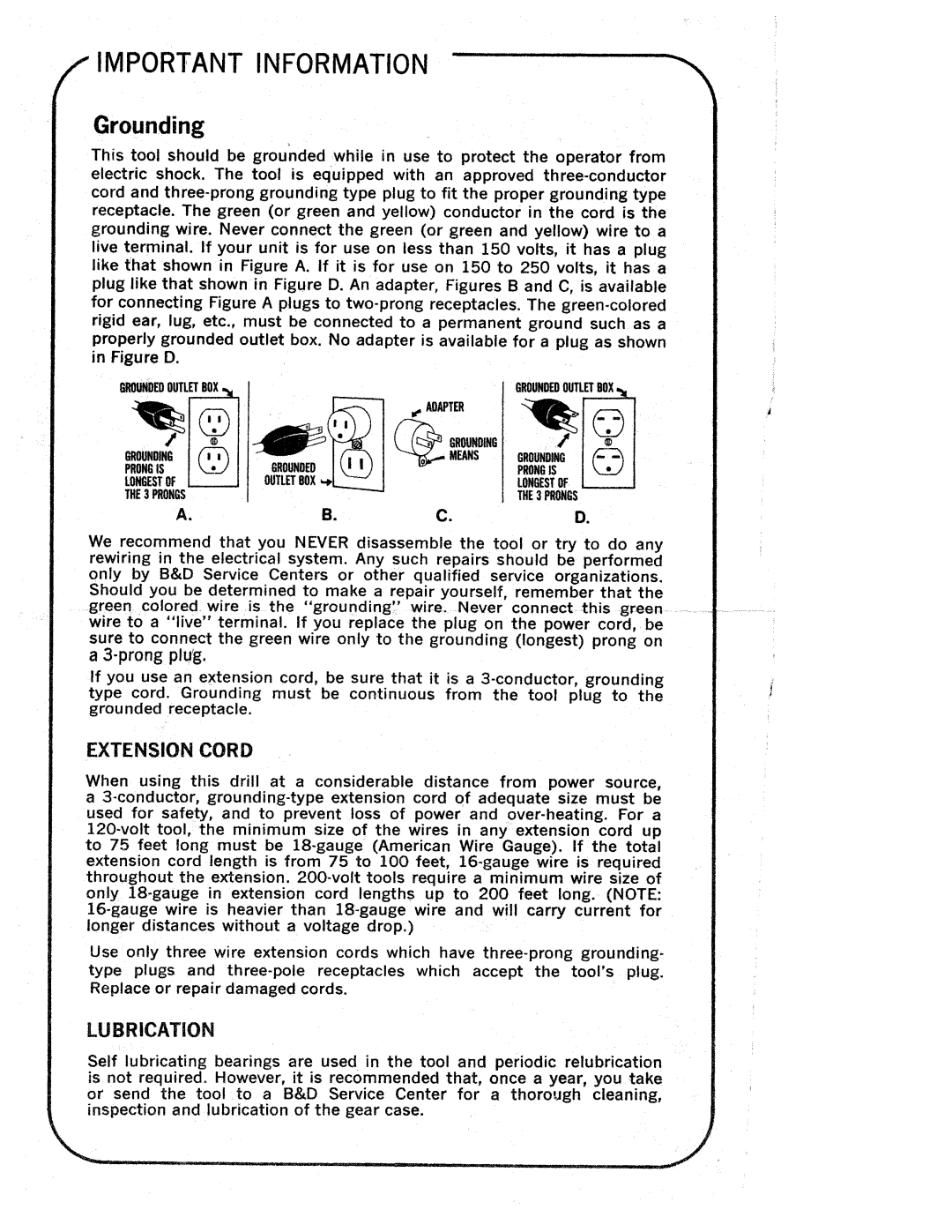 Black & Decker 6022, 6002 manual 