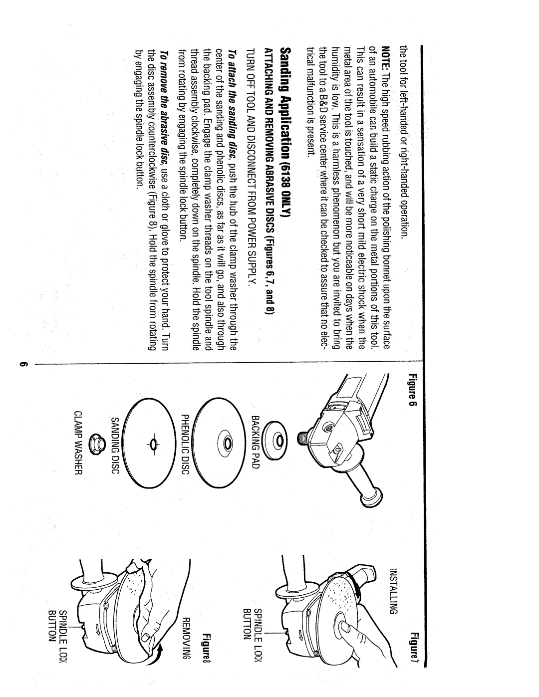 Black & Decker 6138, 6124, 6129, 6127 manual 