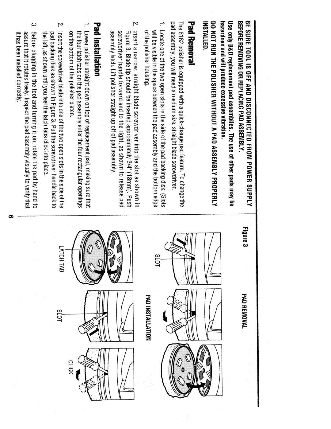 Black & Decker 6162 manual 