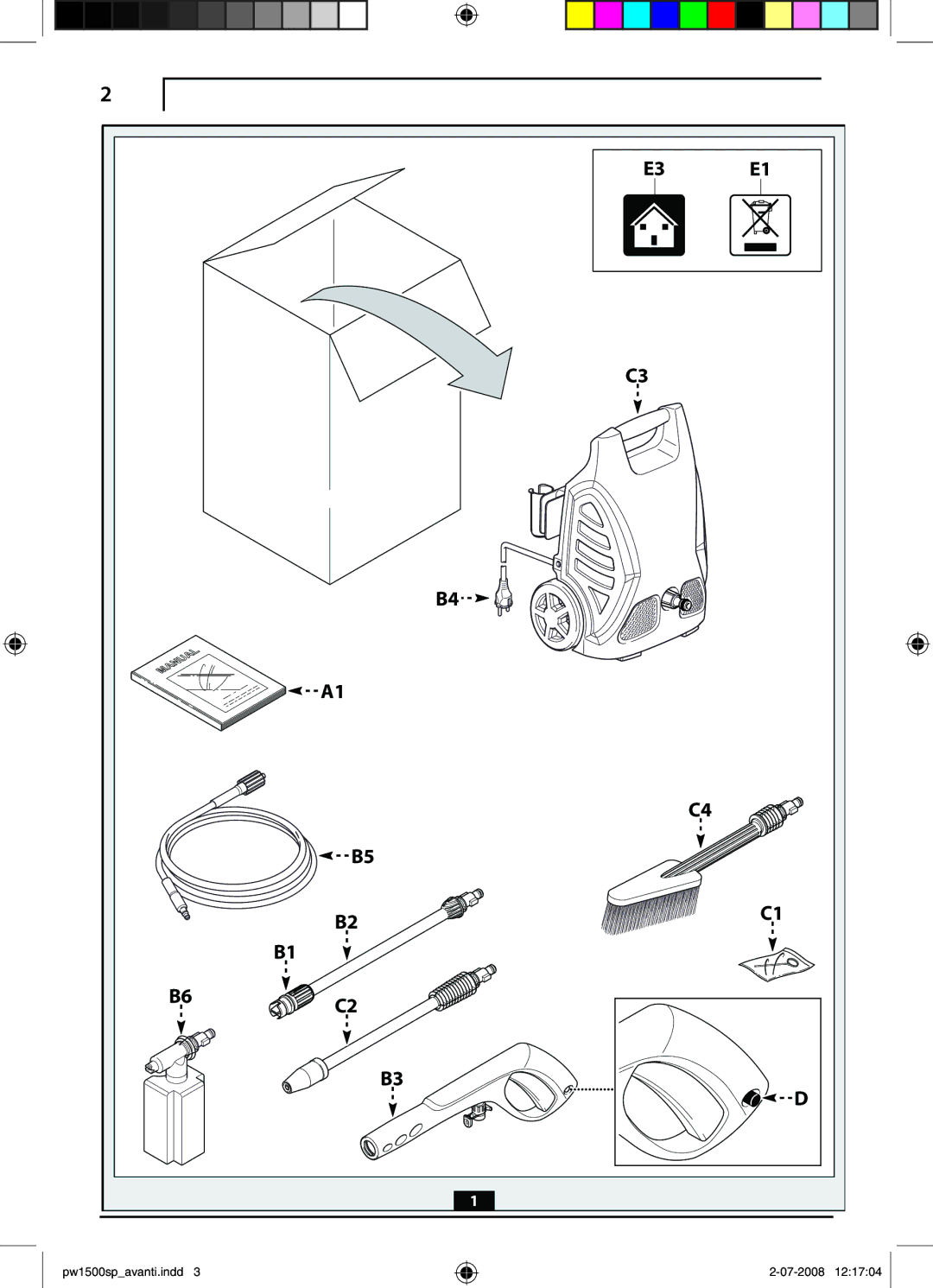 Black & Decker 662275-02, PW1550 instruction manual Pw1500spavanti.indd 07-2008 121704 