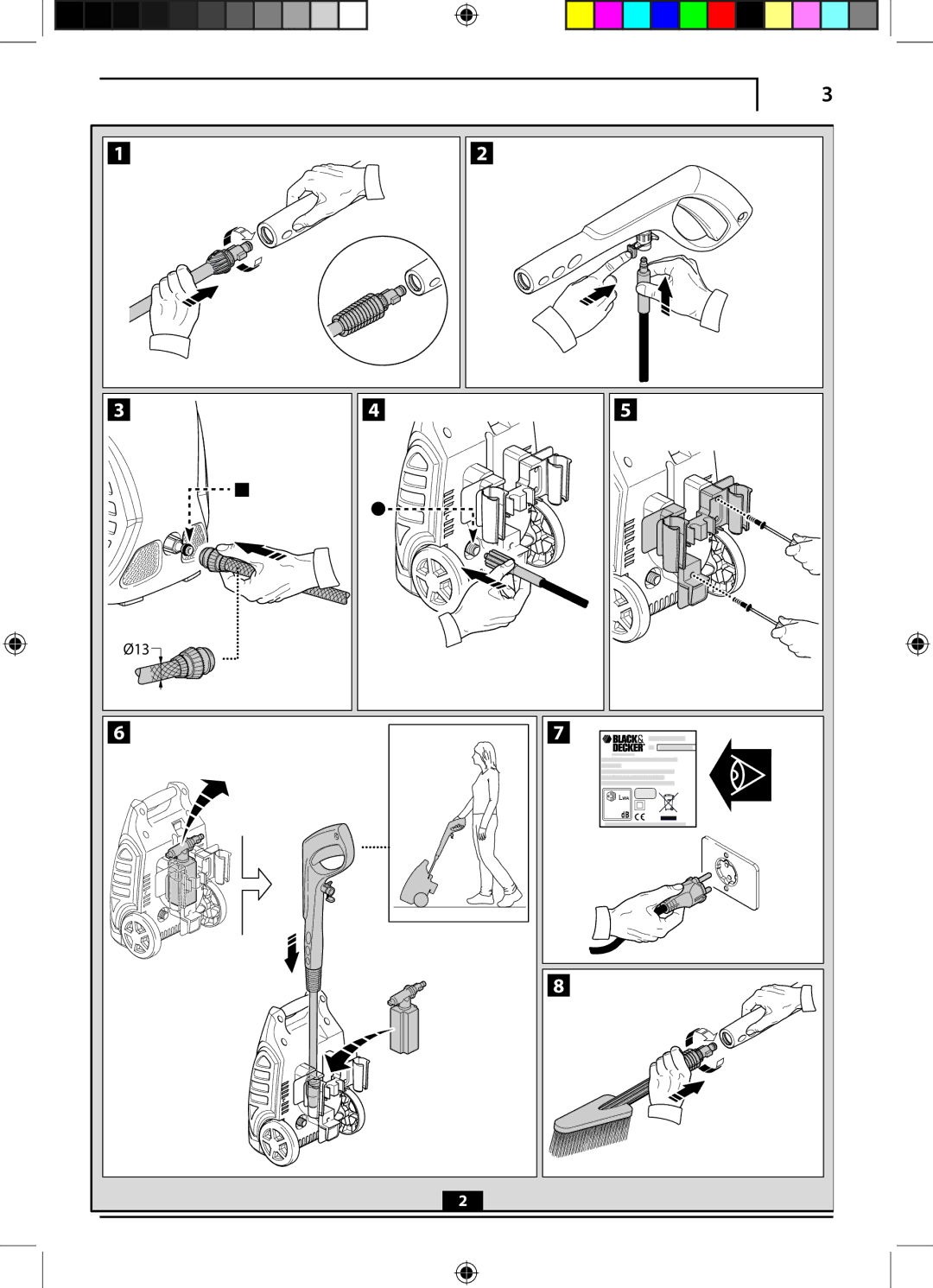 Black & Decker PW1550, 662275-02 instruction manual Ø13 