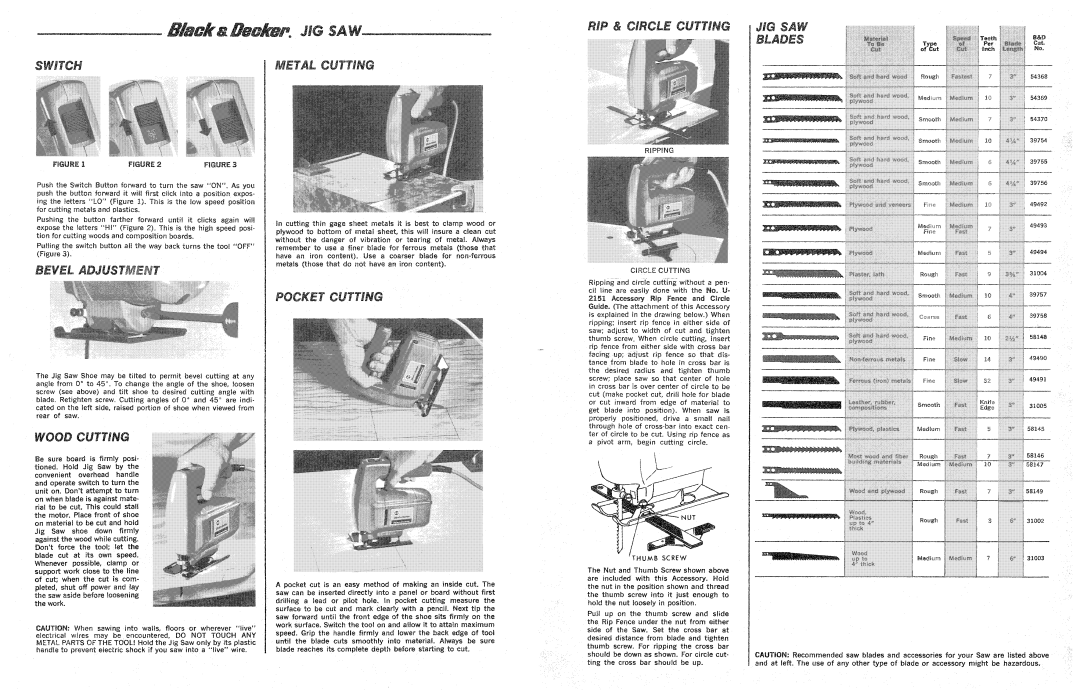 Black & Decker 6700, 722066 manual 
