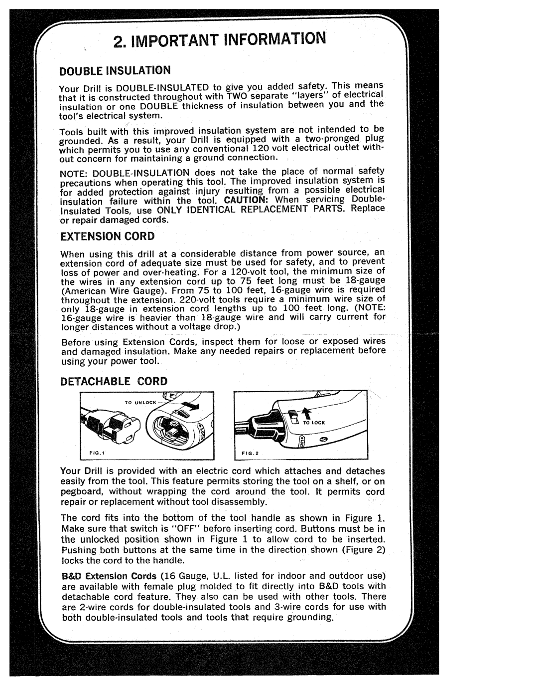 Black & Decker 7054, 7124, 7154, 7024 manual 