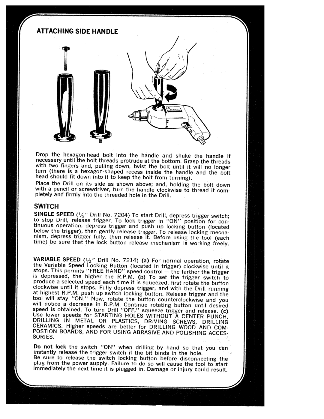 Black & Decker 7204, 7214 manual 