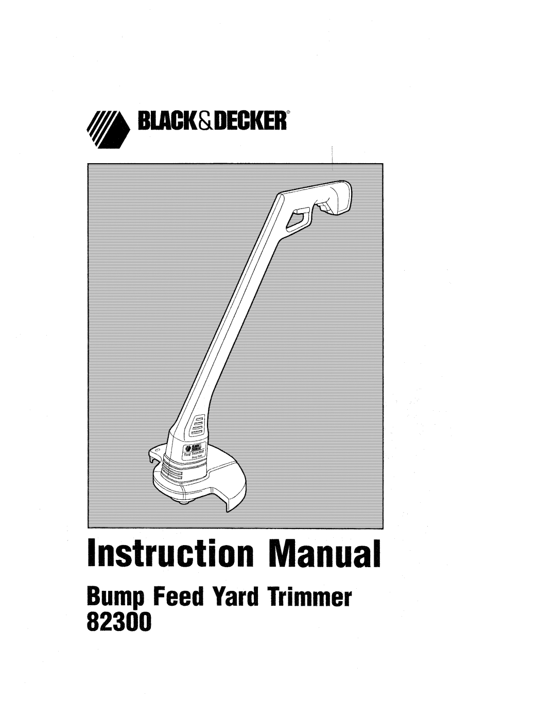 Black & Decker 82300 manual 