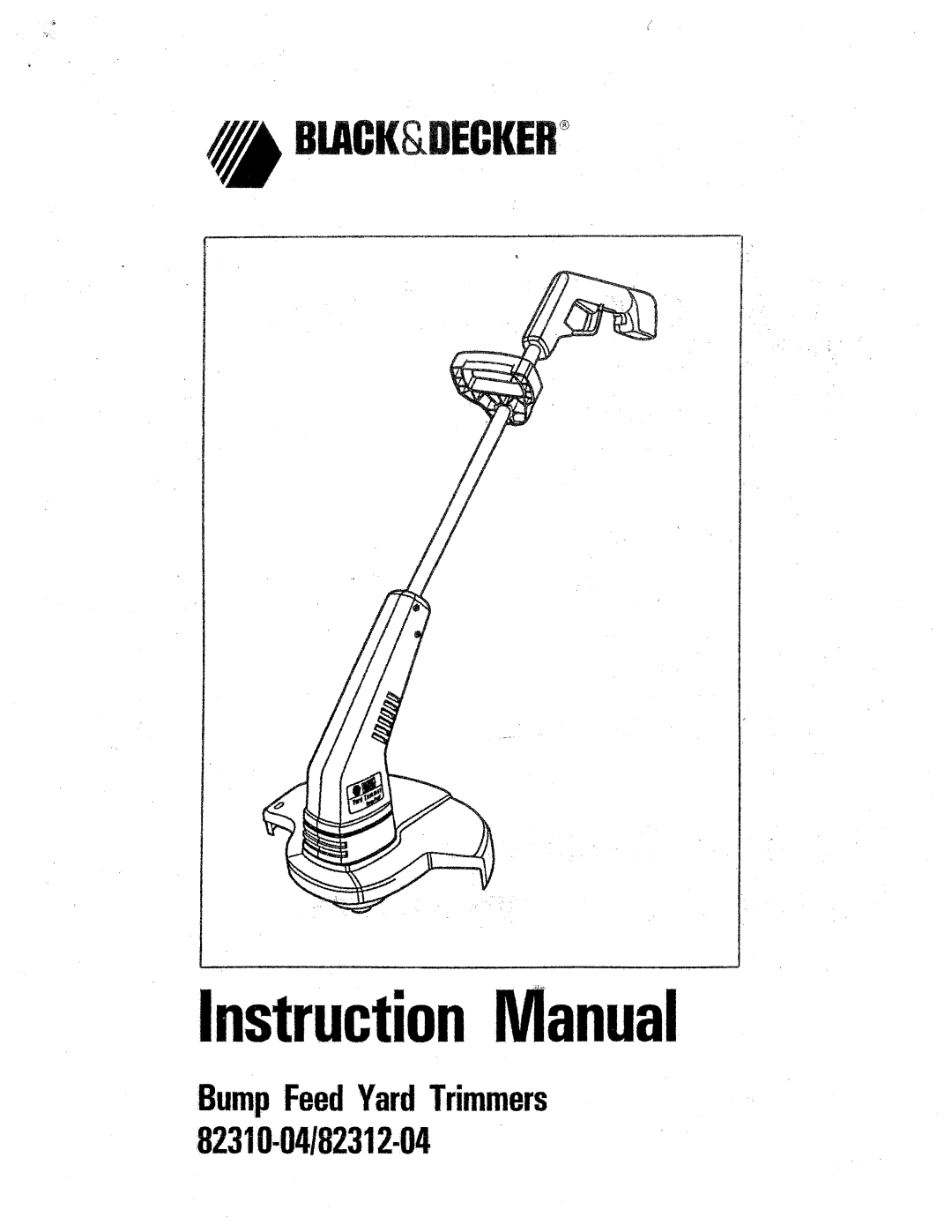 Black & Decker 82312-04, 82310-04 manual 