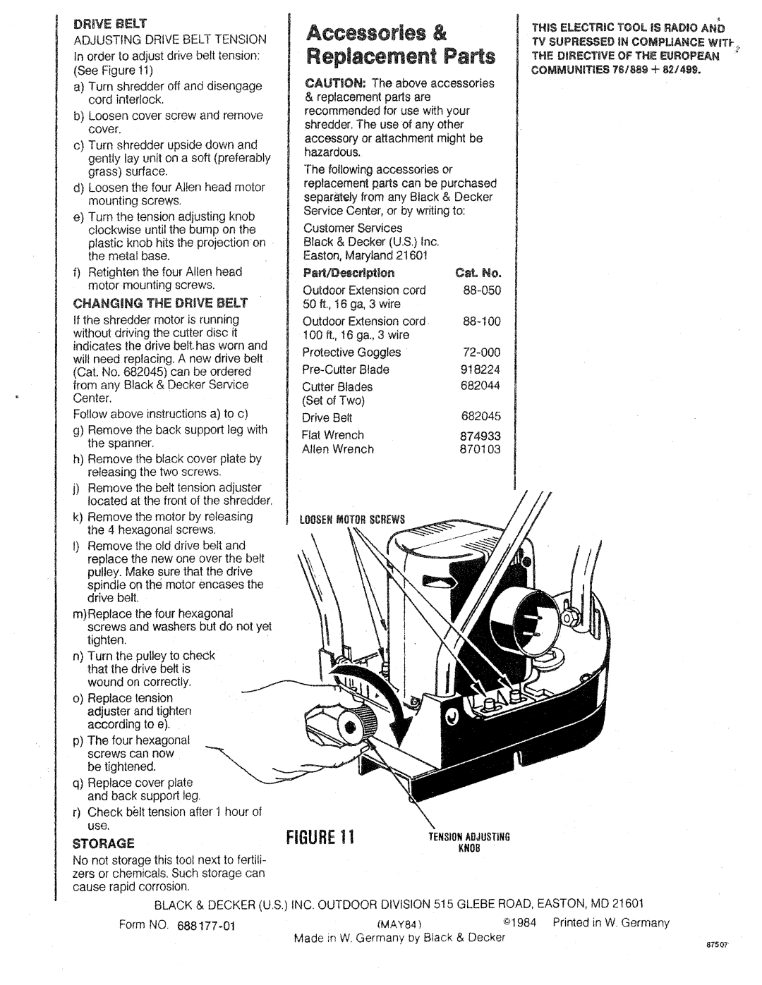 Black & Decker 8501 Type 2 manual 