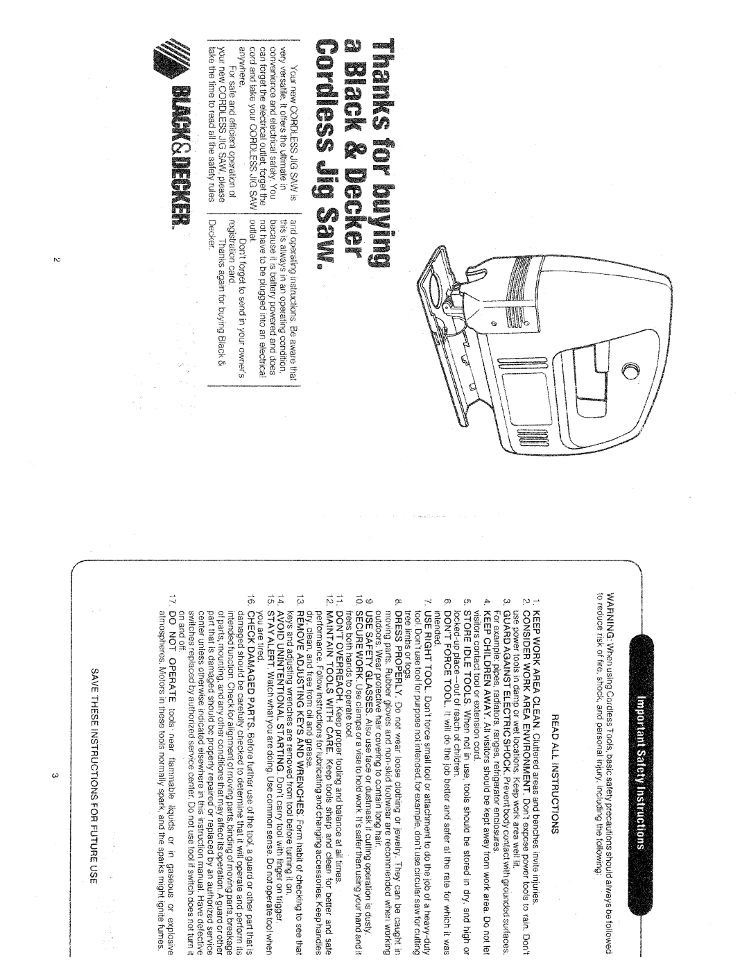 Black & Decker 9011 manual 