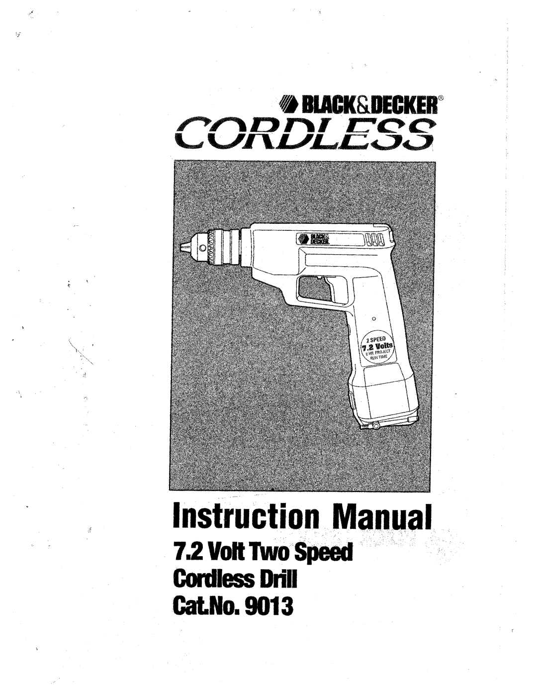 Black & Decker 9013 manual 